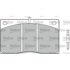 540101 VALEO Комплект тормозных колодок, дисковый тормоз
