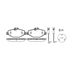 0990 02 KAWE Комплект тормозных колодок, дисковый тормоз