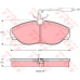 GDB1105 TRW Комплект тормозных колодок, дисковый тормоз