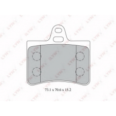 BD-2210 LYNX Колодки тормозные задние дисковые к-кт