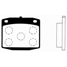 J PA-104AF JAPANPARTS Комплект тормозных колодок, дисковый тормоз