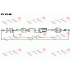 FKS18024 FTE Трос, управление сцеплением