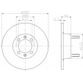 8DD 355 100-241 HELLA PAGID Тормозной диск