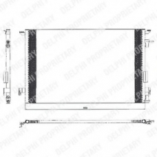 TSP0225463 DELPHI Конденсатор, кондиционер