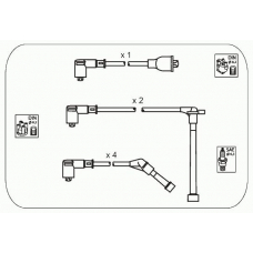 JP140 JANMOR Комплект проводов зажигания