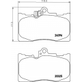 8DB 355 012-121 HELLA PAGID Комплект тормозных колодок, дисковый тормоз