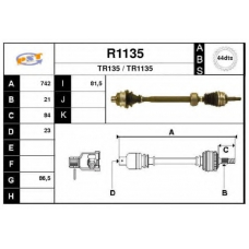 R1135 SNRA Приводной вал