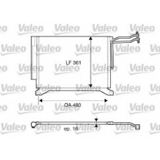 817837 VALEO Конденсатор, кондиционер