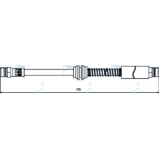 HOS3943 APEC Тормозной шланг