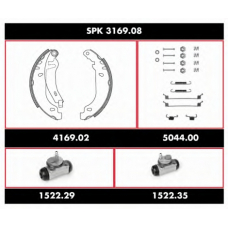 SPK 3169.08 ROADHOUSE Комплект тормозов, барабанный тормозной механизм