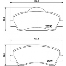 T2244 PAGID Комплект тормозных колодок, дисковый тормоз