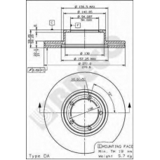 BS 8127 BRECO Тормозной диск