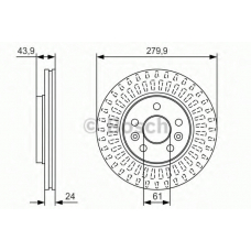 0 986 479 S66 BOSCH Тормозной диск