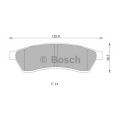 0 986 AB1 463 BOSCH Комплект тормозных колодок, дисковый тормоз