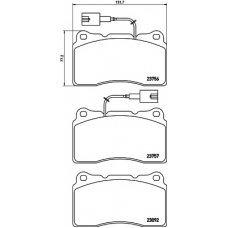 T2308 PAGID Комплект тормозных колодок, дисковый тормоз