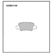 ADB01149 Allied Nippon Тормозные колодки