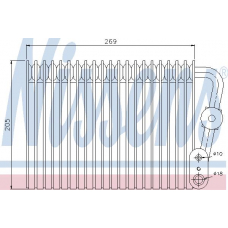92201 NISSENS Испаритель, кондиционер