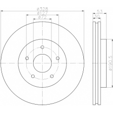 8DD 355 115-921 HELLA PAGID Тормозной диск