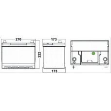 _EA755 EXIDE Стартерная аккумуляторная батарея; Стартерная акку