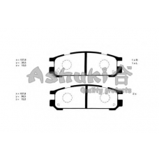 S011-11J ASHUKI Комплект тормозных колодок, дисковый тормоз