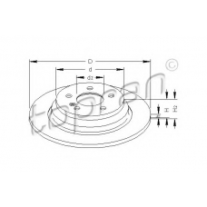 407 769 TOPRAN Тормозной диск