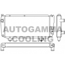 100193 AUTOGAMMA Радиатор, охлаждение двигателя