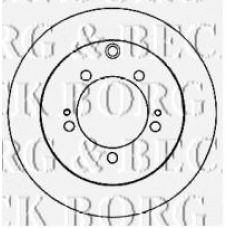 BBD4556 BORG & BECK Тормозной диск