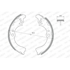 152-2422 WEEN Комплект тормозных колодок