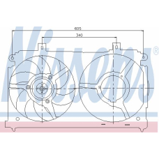 85478 NISSENS Вентилятор, охлаждение двигателя