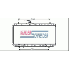 2220051 KUHLER SCHNEIDER Радиатор, охлаждение двигател