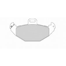 FD6776A NECTO Комплект тормозных колодок, дисковый тормоз