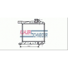 0100701 KUHLER SCHNEIDER Радиатор, охлаждение двигател