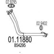 01.11880 MTS Труба выхлопного газа