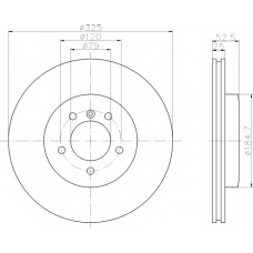 MDC1403 MINTEX Тормозной диск