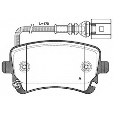 BPA0897.11 OPEN PARTS Комплект тормозных колодок, дисковый тормоз