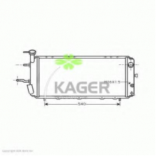 31-1265 KAGER Радиатор, охлаждение двигателя