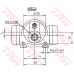 BWD121 TRW Колесный тормозной цилиндр