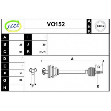 VO152 SERA Приводной вал