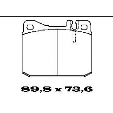 BL1070A2 FTE Комплект тормозных колодок, дисковый тормоз