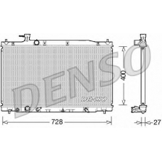 DRM40033 DENSO Радиатор, охлаждение двигателя