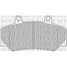 BBP1087 BORG & BECK Комплект тормозных колодок, дисковый тормоз