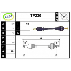 TP230 SERA Приводной вал