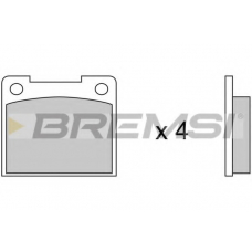 BP2019 BREMSI Комплект тормозных колодок, дисковый тормоз