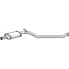 284-619 BOSAL Средний глушитель выхлопных газов