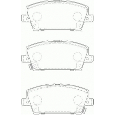 FD7225A NECTO Комплект тормозных колодок, дисковый тормоз