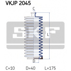 VKJP 2045 SKF Комплект пылника, рулевое управление