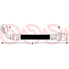 T 83 093 BREMBO Тормозной шланг