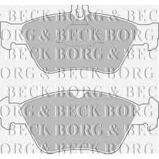 BBP1454 BORG & BECK Комплект тормозных колодок, дисковый тормоз