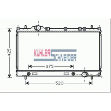 5300521 KUHLER SCHNEIDER Радиатор, охлаждение двигател