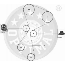 SK-1114 OPTIMAL Комплект ремня грм